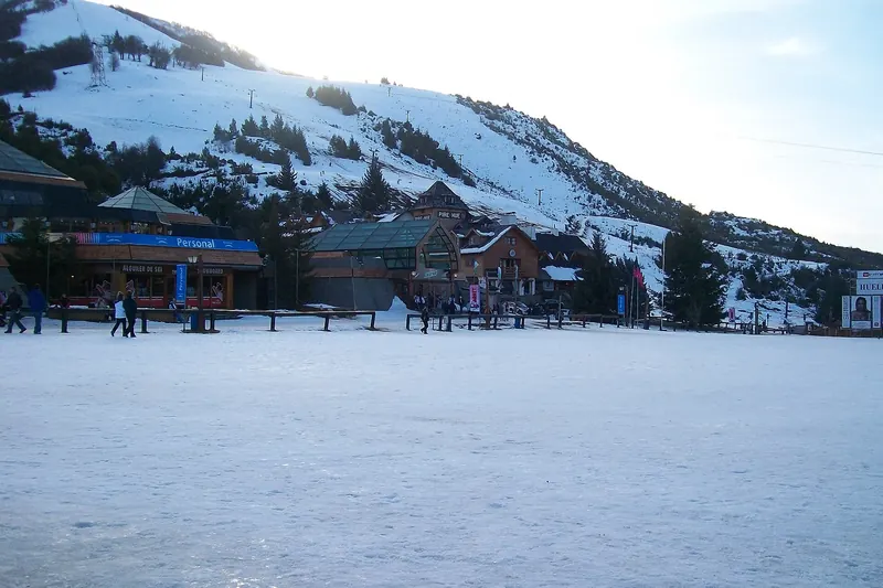 The base area of Cerro Catedral ski resort near Bariloche