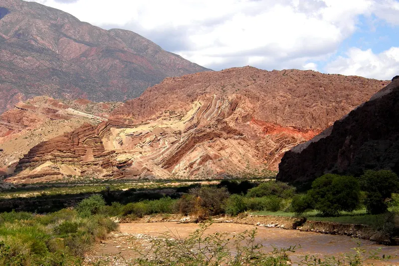 The red rock formations of the Quebrada de las Conchas near Cafayate