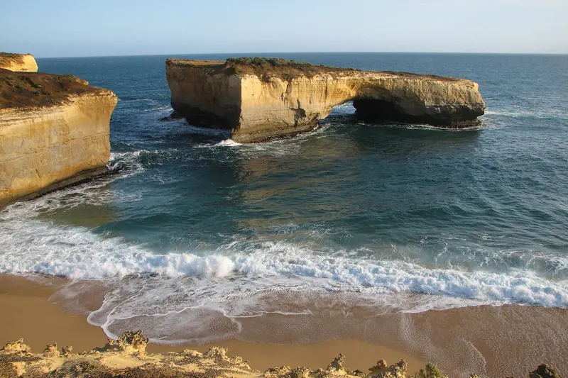 The limestone arch known as London Arch on the Great Ocean Road