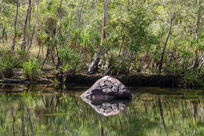 The rocky gorge and creek at Jim Jim in Kakadu National Park