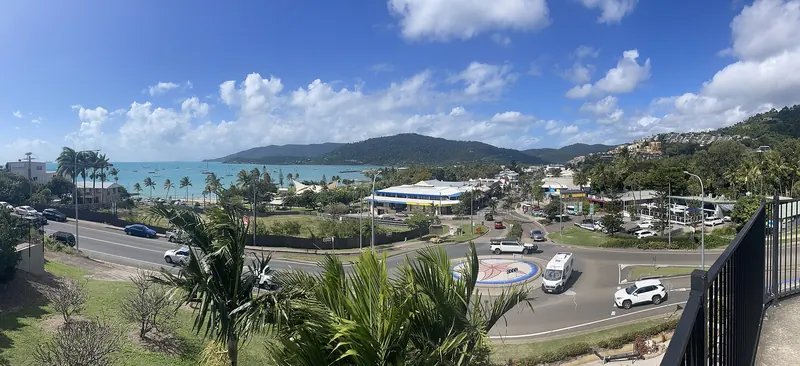 The waterfront and marina at Airlie Beach in the Whitsundays