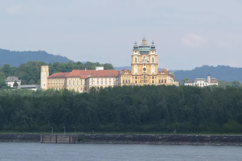 Melk Abbey overlooking the Danube in Austria's Wachau Valley
