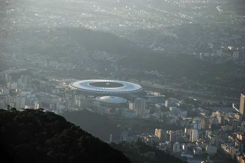 The Maracanã football stadium in Rio de Janeiro