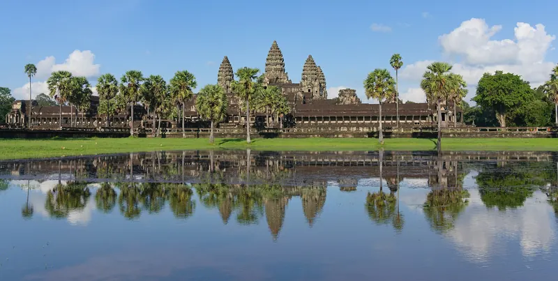 Angkor Wat reflected in the pond