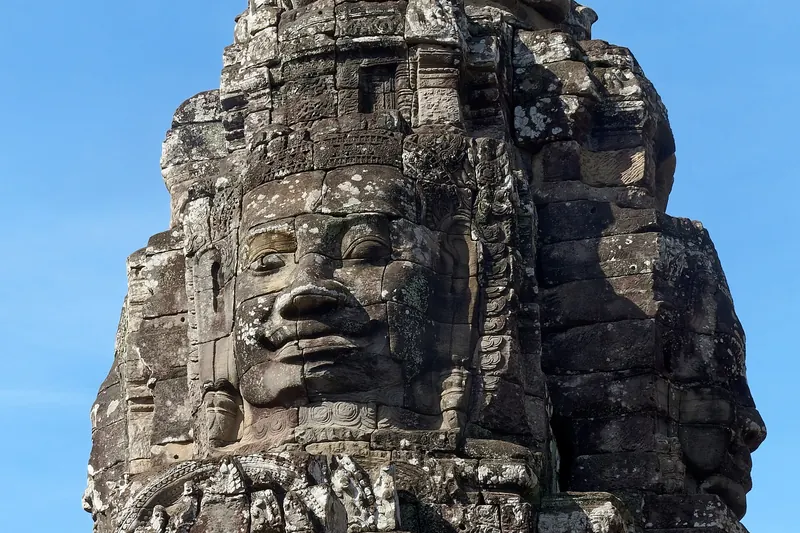 Stone faces of the Bayon temple