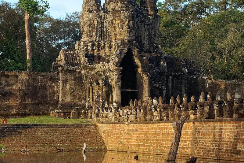 The south gate of Angkor Thom