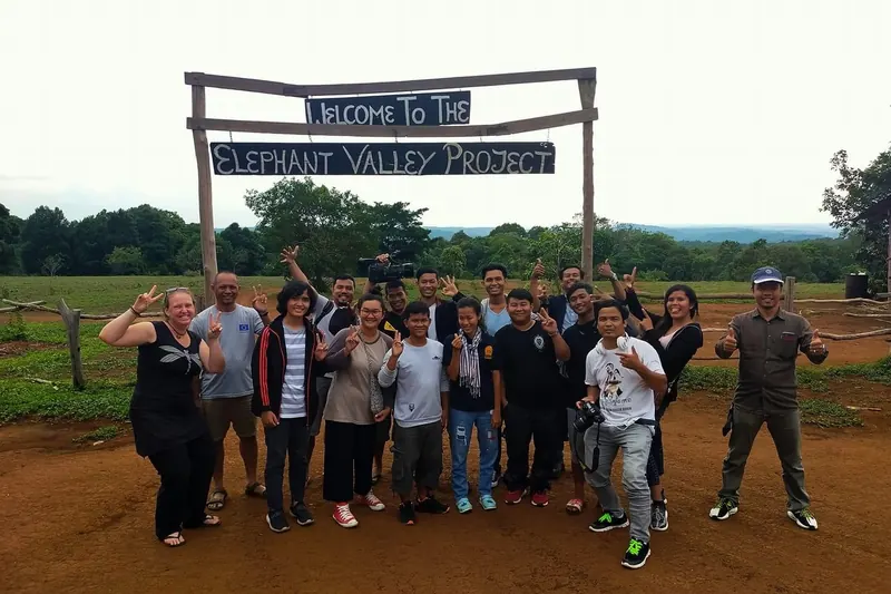 An elephant conservation project in Cambodia