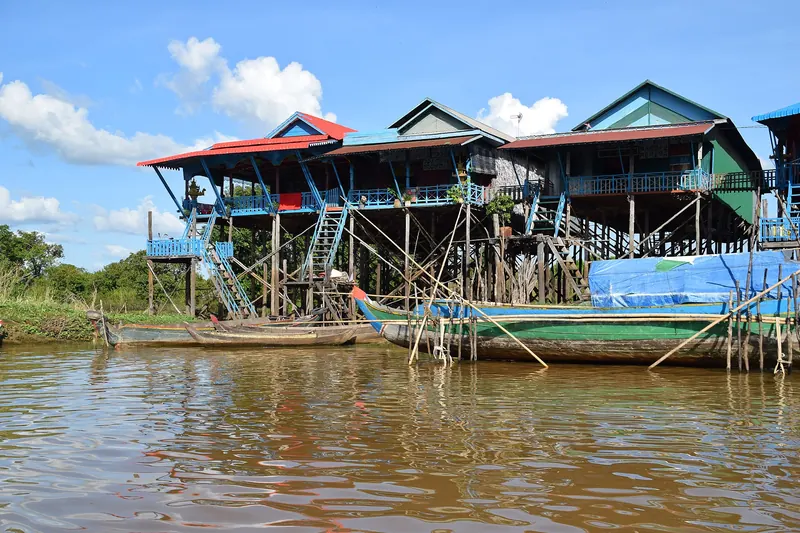 Stilt houses at Kampong Phluk