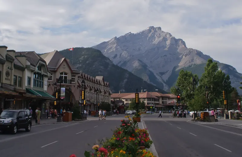 Banff Avenue, the town's main street