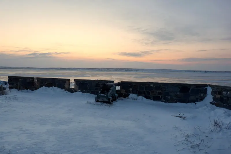 The historic battery at Cape Merry near Churchill