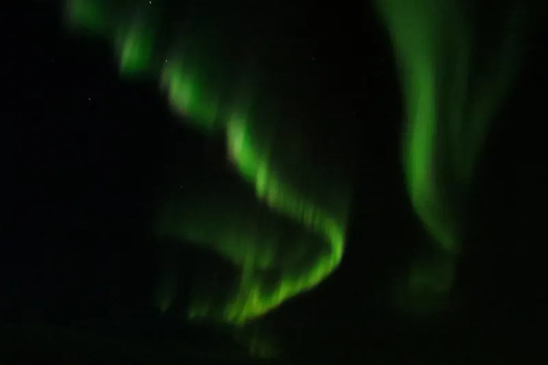 The northern lights over Churchill, Manitoba