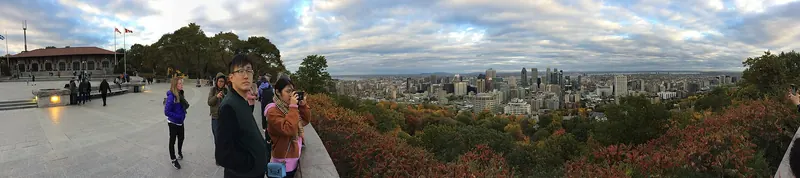 The view from Mount Royal Park in Montreal