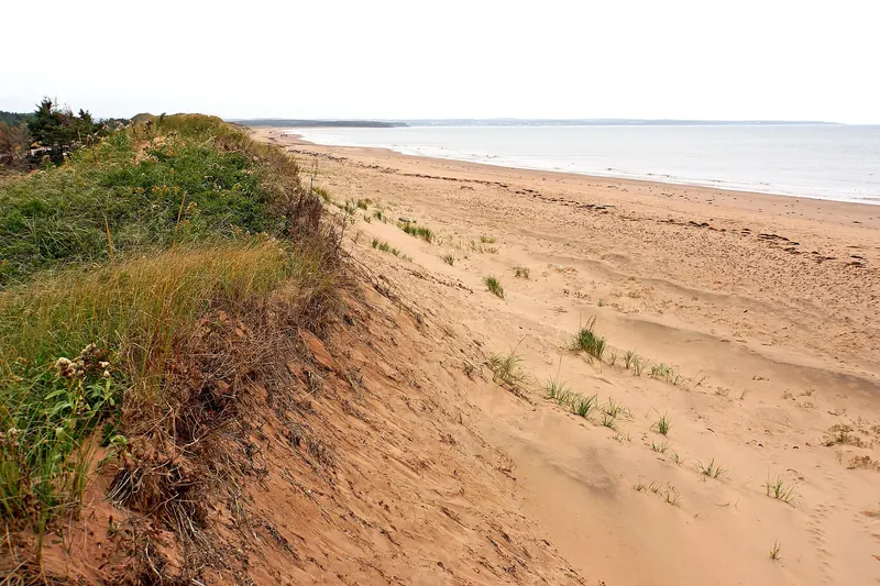 Walking the red sand beaches of PEI National Park