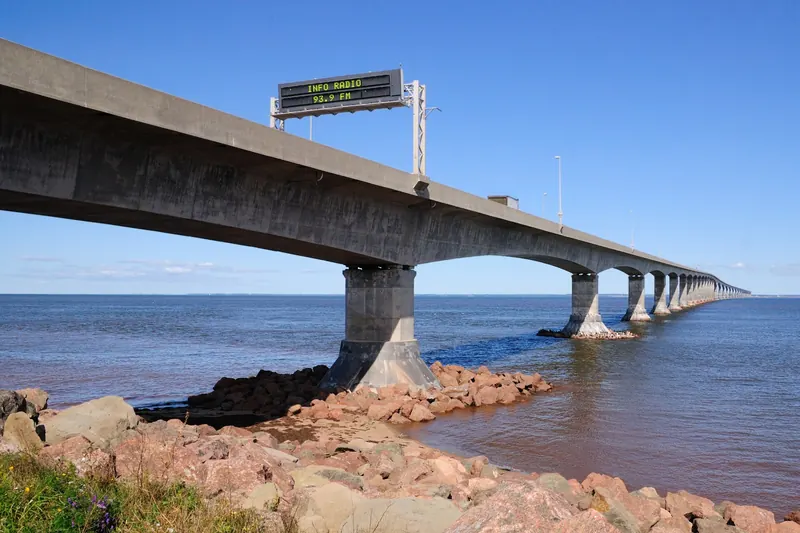 Driving across the Confederation Bridge