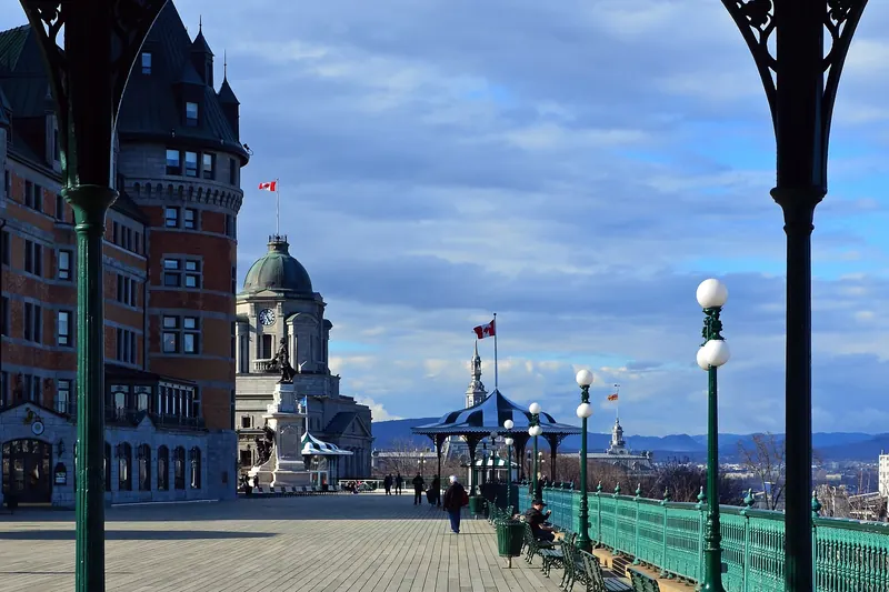 Dufferin Terrace overlooking the St Lawrence River