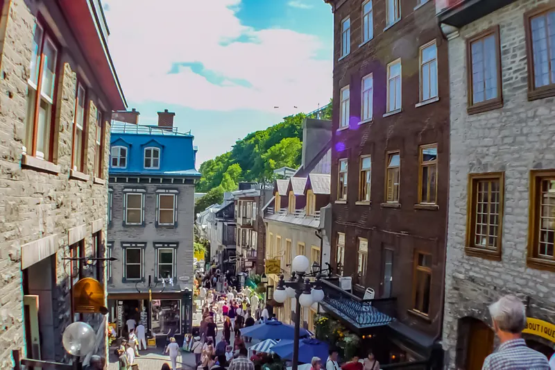 Boutiques in the Petit-Champlain quarter