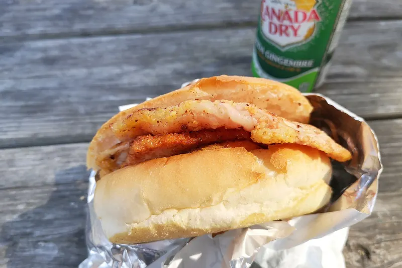 A peameal bacon sandwich, a Toronto specialty