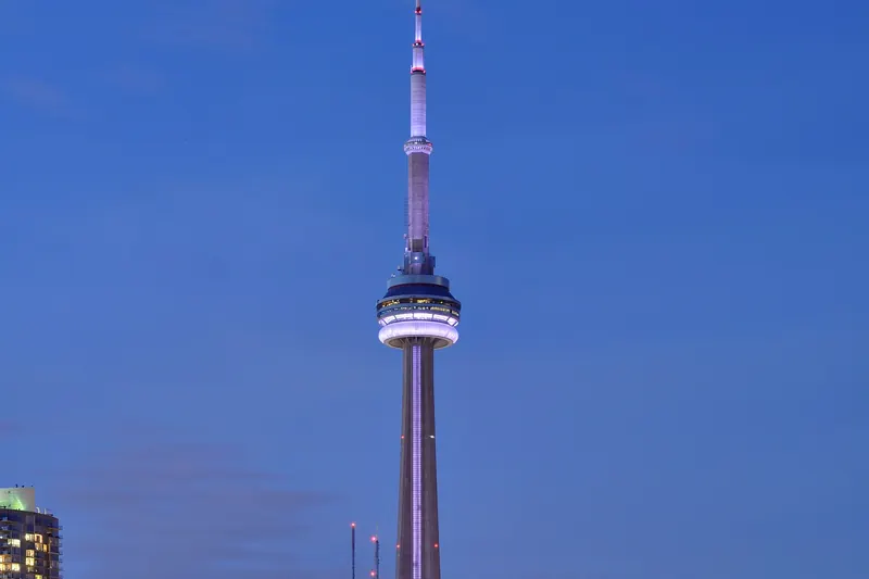 The CN Tower at night