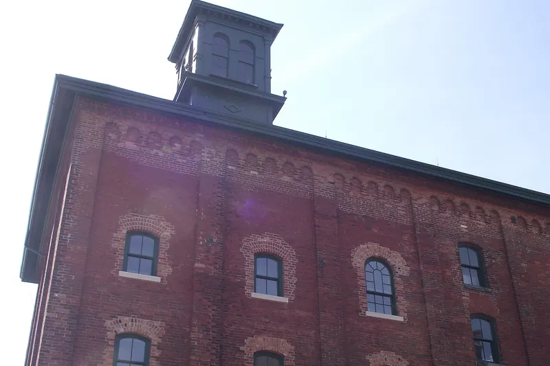 Cobblestone streets in the Distillery District