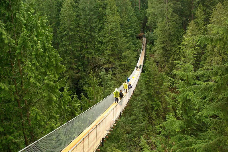 Crossing the Capilano Suspension Bridge