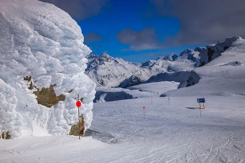 The ski slopes at Whistler Blackcomb