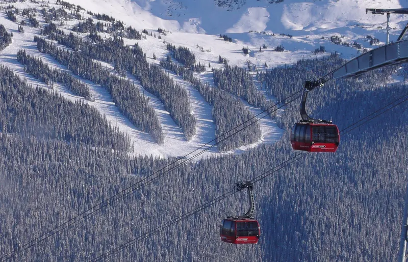 Riding the Peak 2 Peak Gondola