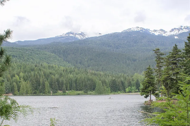 Hiking around Lost Lake near Whistler