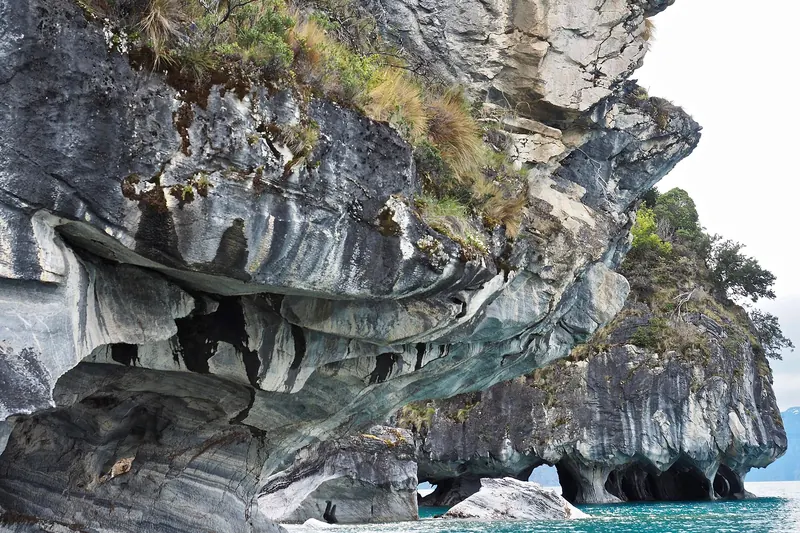 The blue Marble Caves of Lake General Carrera