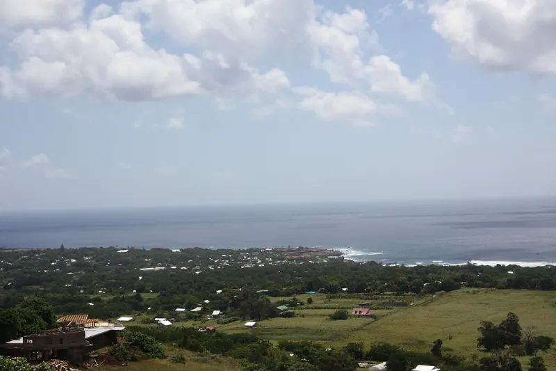The town of Hanga Roa on Rapa Nui