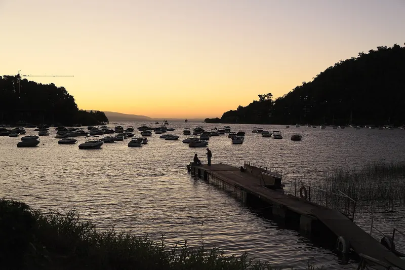 The harbour of Pucon on Lake Villarrica