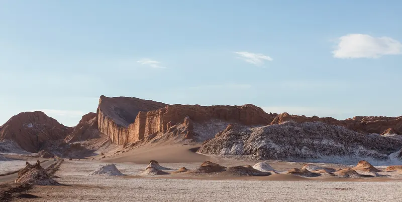 The amphitheatre in the Valle de la Luna