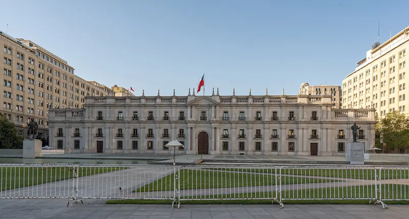 The La Moneda presidential palace in Santiago