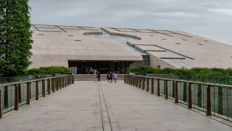 The Jinsha Site Museum, built over a Bronze Age archaeological site