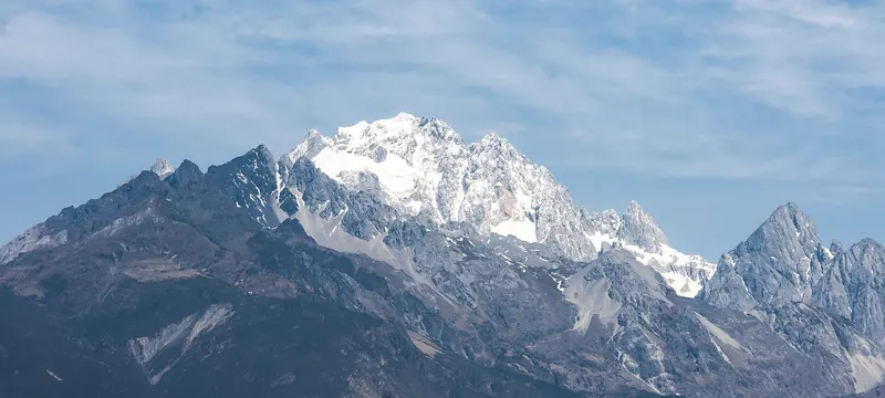 The snow-capped peaks of Jade Dragon Snow Mountain