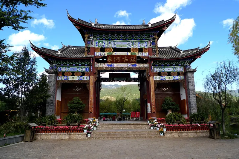 The quieter canal lanes of Shuhe Old Town near Lijiang