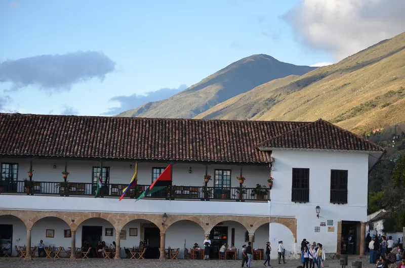 Villa de Leyva in the valley below the Iguaque mountain