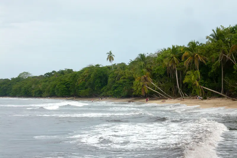 A beach in Cahuita National Park