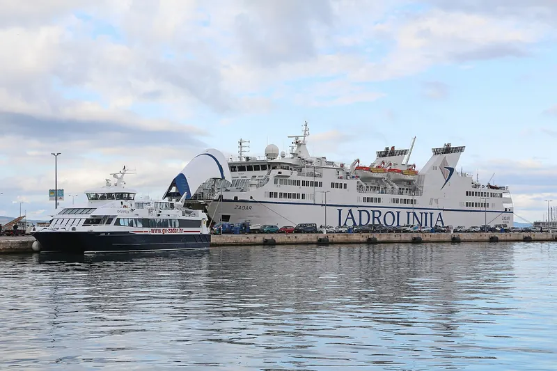 A Jadrolinija ferry connecting Croatia's Dalmatian islands