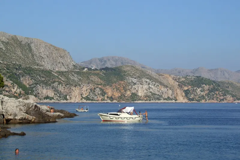 Boats departing for Lokrum Island from Dubrovnik