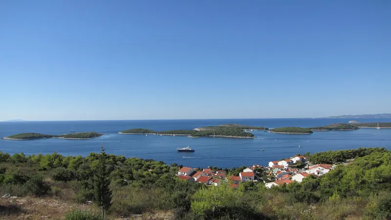 Boating to the Pakleni Islands near Hvar