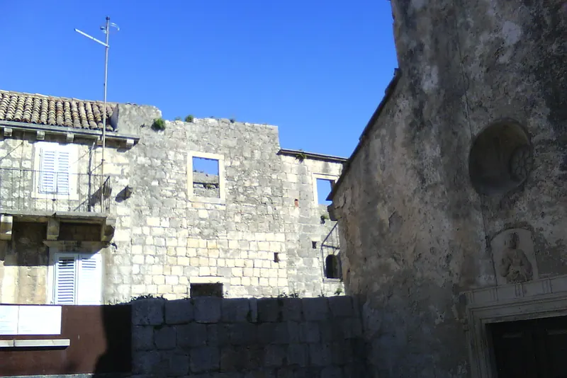 The house said to be Marco Polo's birthplace in Korčula
