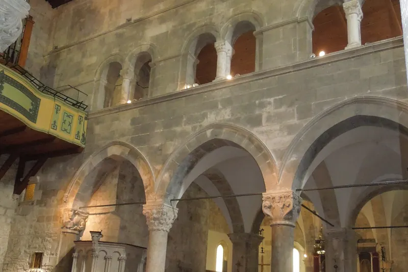 The interior of St Mark's Cathedral in Korčula