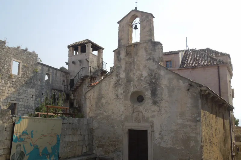 St Peter's Church near Marco Polo's alleged birthplace in Korčula