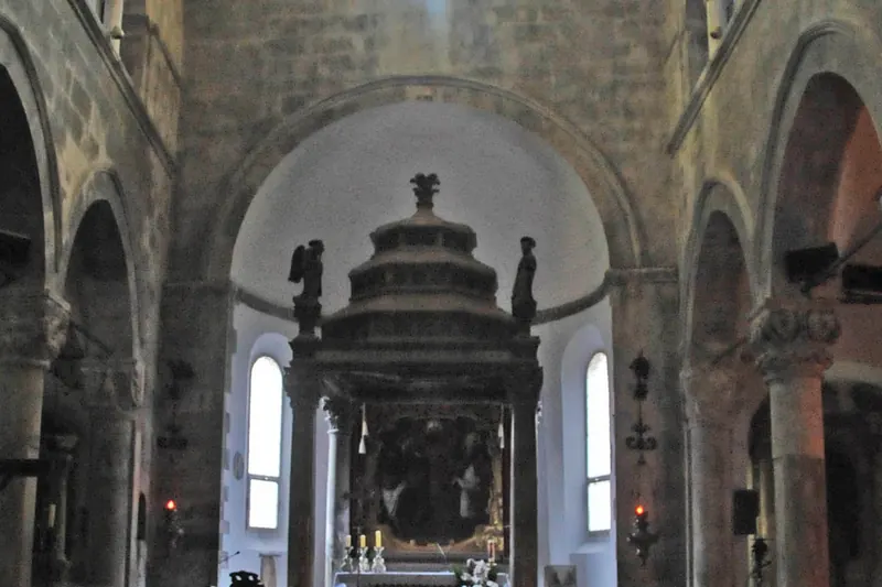 The interior of St Mark's Cathedral in Korčula