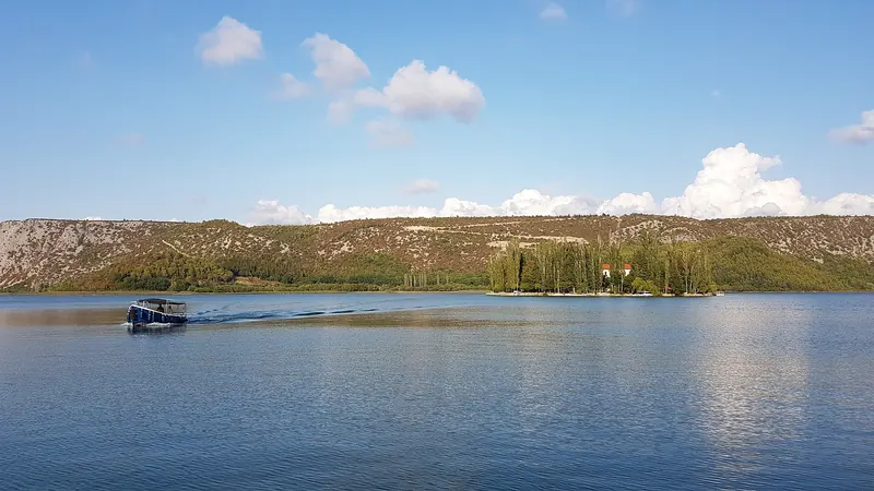 Visovac Island Monastery on the Krka River