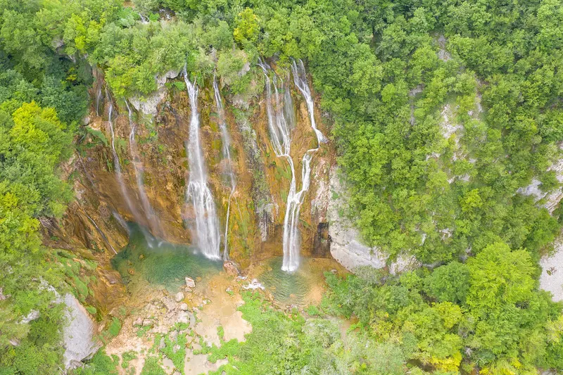 Veliki Slap, the Great Waterfall at Plitvice Lakes