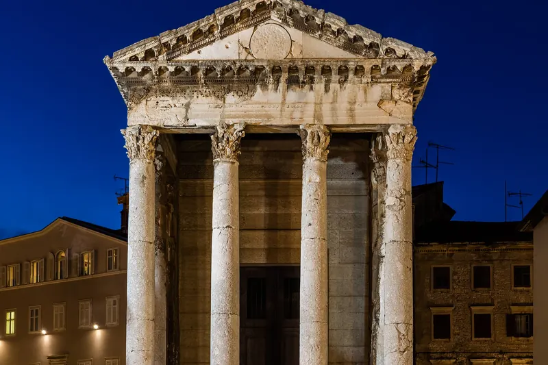 The Temple of Augustus in Pula