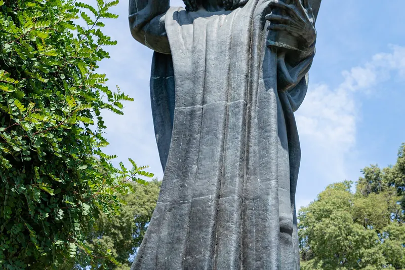The statue of Gregory of Nin near Split's Golden Gate