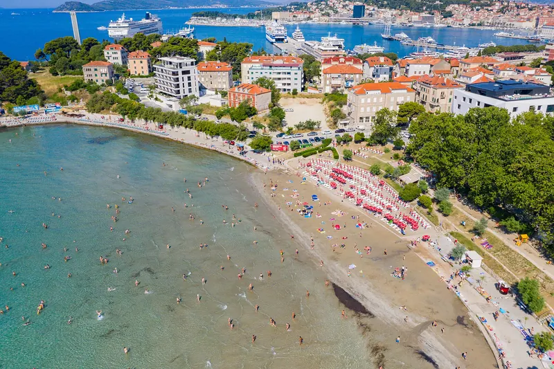 Bačvice Beach in Split