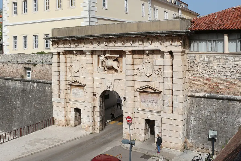 The Land Gate in Zadar's old city walls